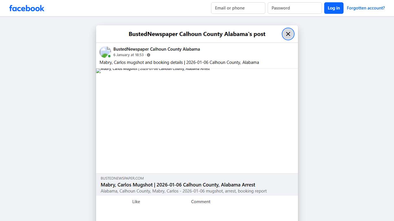 Mabry, Carlos... - BustedNewspaper Calhoun County Alabama Facebook